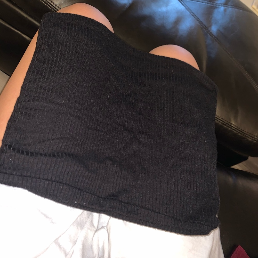 Basic Black Crop Top